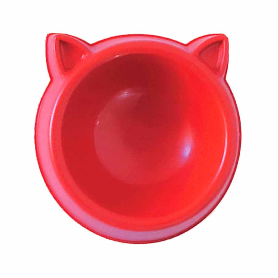 COMEDOURO GATO 100ML VERMELHO DURAPETS