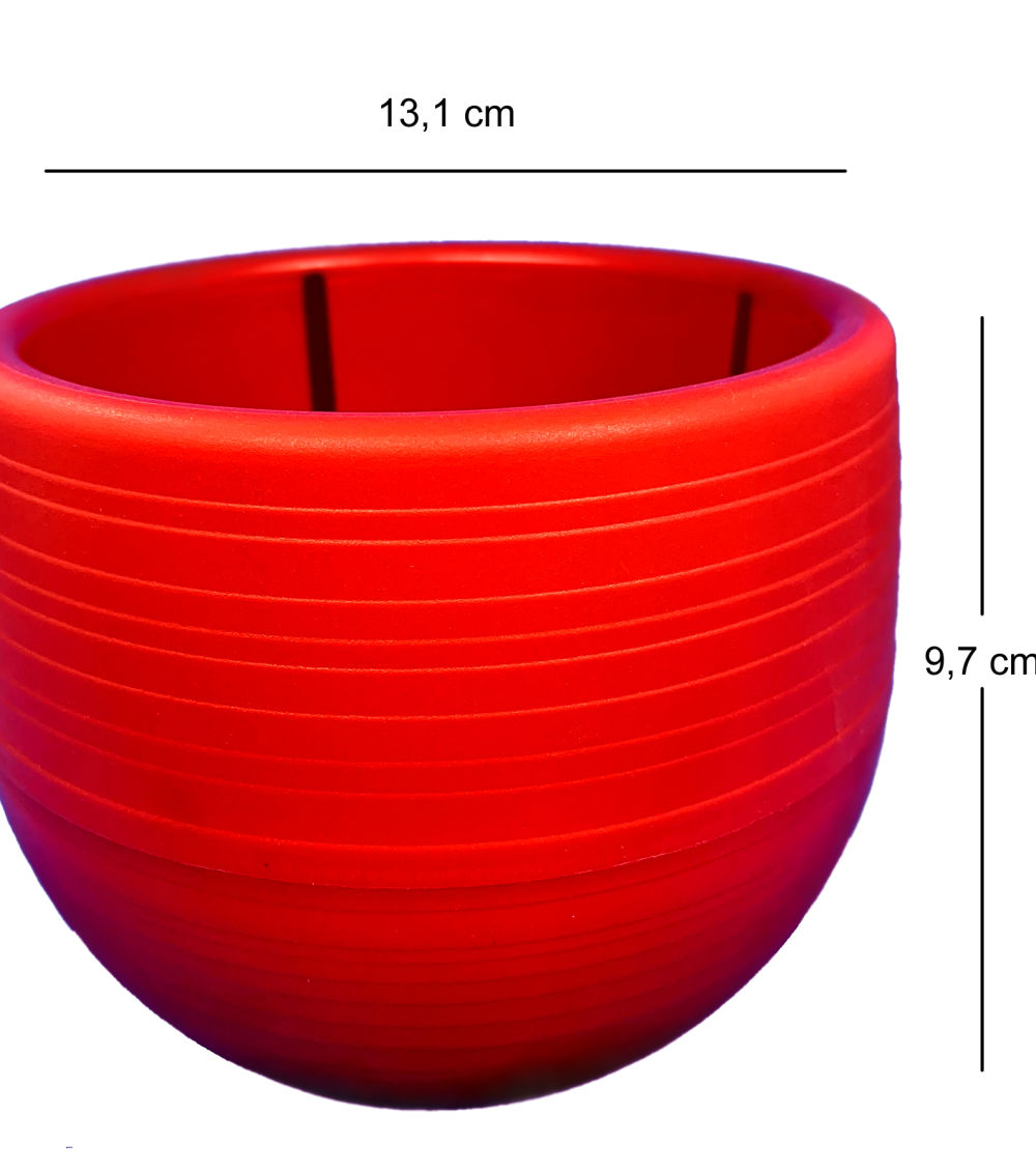 VASO BIG BALL VERMELHO TERRAL