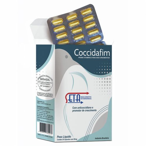 SETA COCCIDAFIM CX C/ 30 CAPSULAS