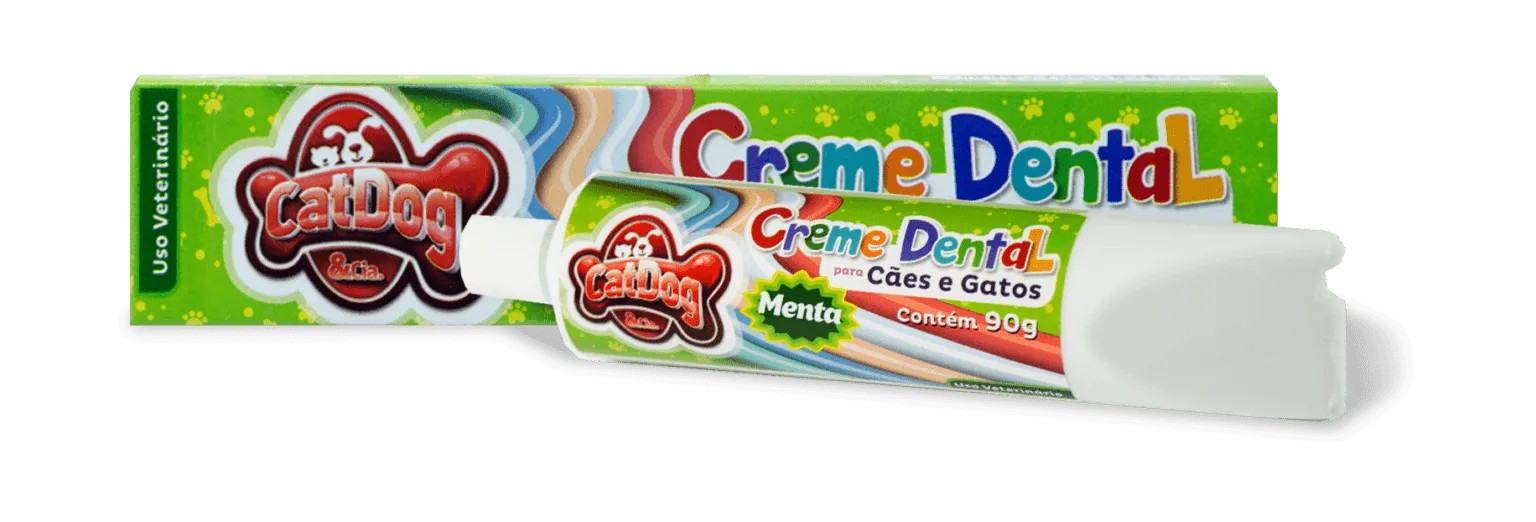 CATDOG CREME DENTAL MENTA CAIXINHA 90 G