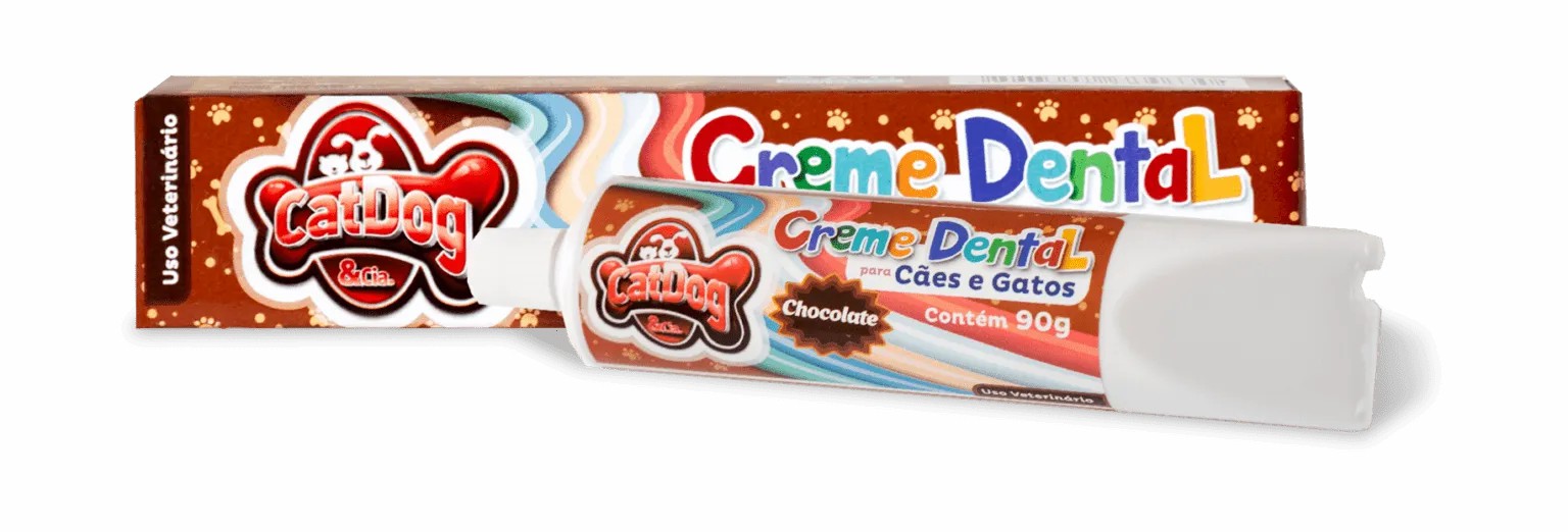 CATDOG CREME DENTAL CHOCOLATE CAIXINHA 9